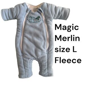 Baby Merlin's Magic Sleepsuit Blue FlSleep Sacks fleece